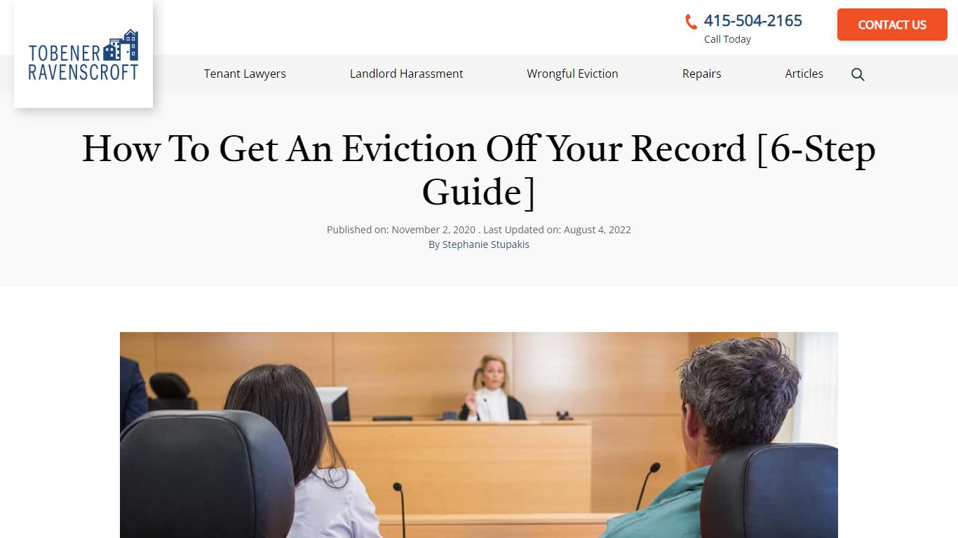 6-Steps Guide to Get an Eviction Off Your Record - Tobener Ravenscroft LLP