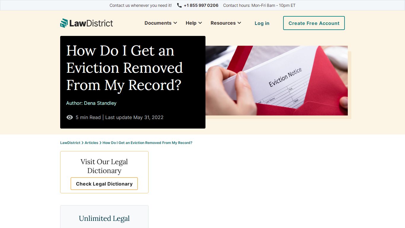 How to Removed an Eviction from a Credit Record? | LawDistrict