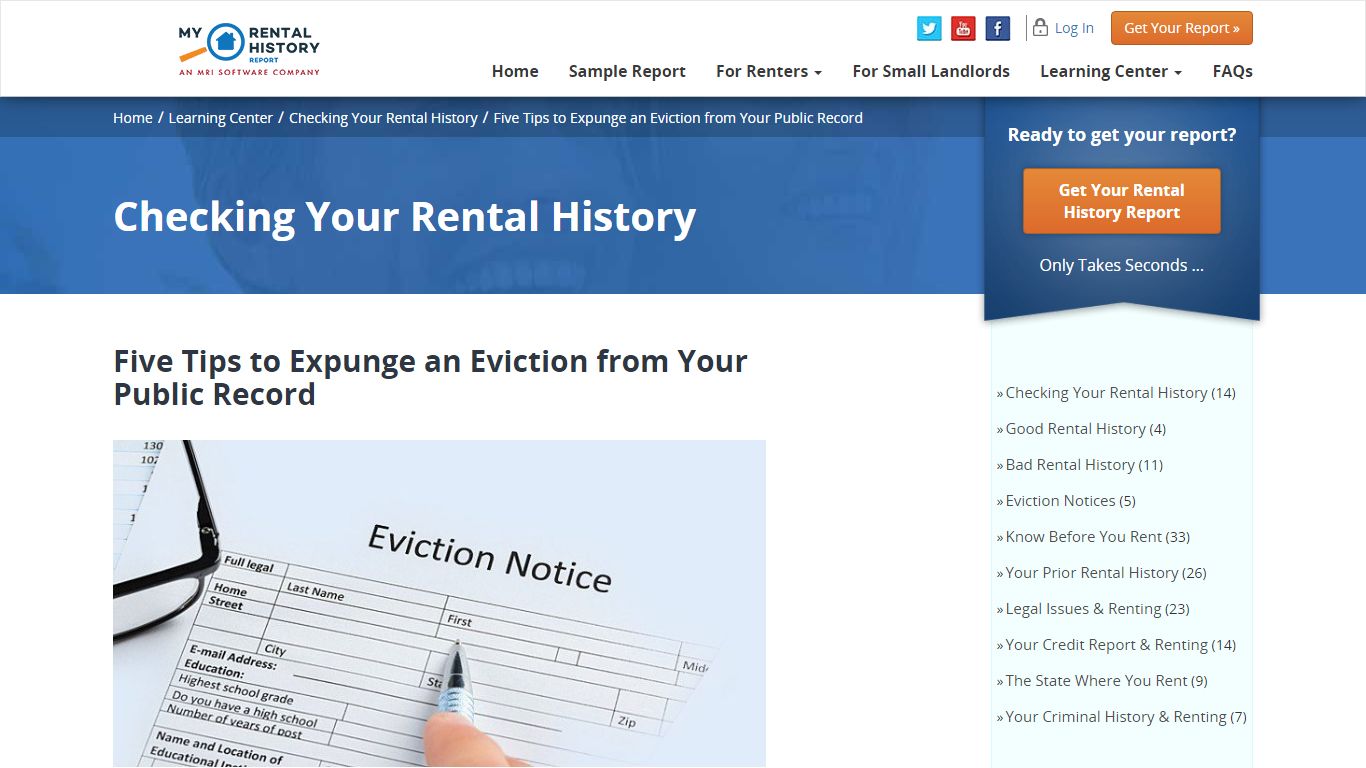 Five Tips to Expunge an Eviction from Your Public Record